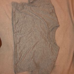 Grey Forever 21 cropped shirt